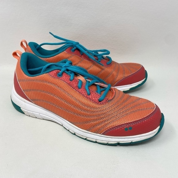 Ryka Continuum Walking Running Shoes Memory Foam Coral Teal Sneakers - Picture 1 of 13